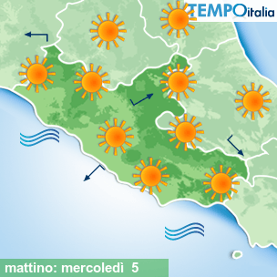 Mappa mattino per la giornata del 2025-11-05