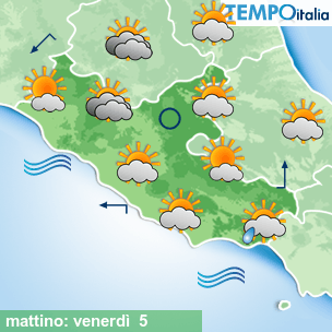 Mappa mattino per la giornata del 2025-12-05