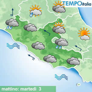 Mappa mattino per la giornata del 2026-02-03