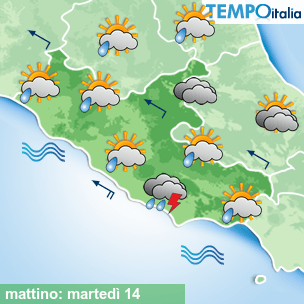 Mappa mattino per la giornata del 2026-04-14