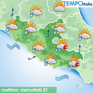 Mappa mattino per la giornata del 2026-10-21
