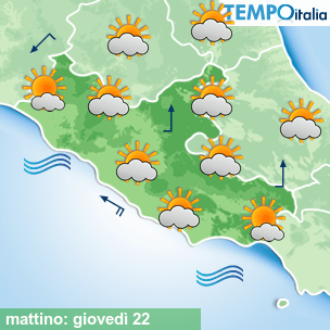 Mappa mattino per la giornata del 2026-10-22
