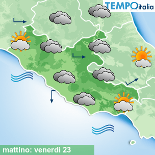 Mappa mattino per la giornata del 2026-10-23
