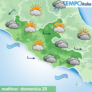 Mappa mattino per la giornata del 2026-10-25