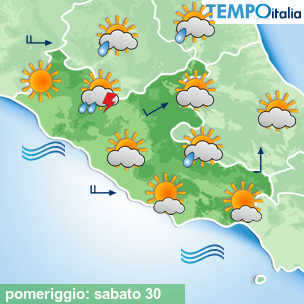 Mappa pomeriggio per la giornata del 2025-08-30