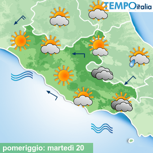Mappa pomeriggio per la giornata del 2026-01-20