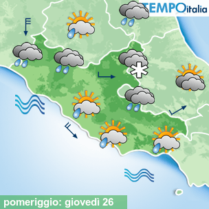 Mappa pomeriggio per la giornata del 2026-03-26