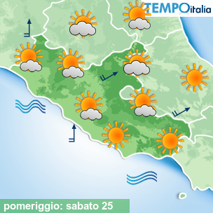 Mappa pomeriggio per la giornata del 2026-07-25