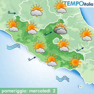 Mappa pomeriggio per la giornata del 2026-09-02