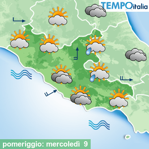 Mappa pomeriggio per la giornata del 2026-09-09