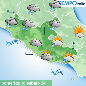 Mappa pomeriggio per la giornata del 2026-10-24