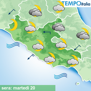 Mappa sera per la giornata del 2026-01-20