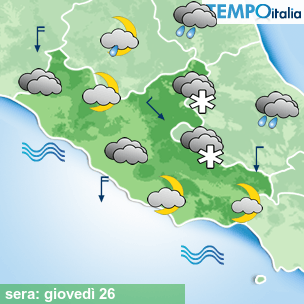 Mappa sera per la giornata del 2026-03-26