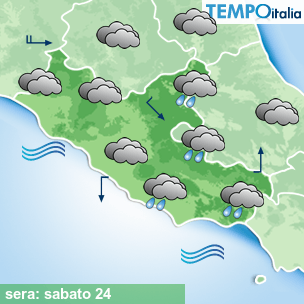 Mappa sera per la giornata del 2026-10-24