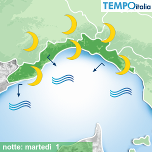 Mappa notte per la giornata del 2025-07-01