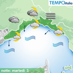 Mappa notte per la giornata del 2026-03-03