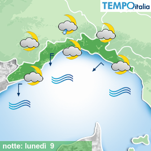 Mappa notte per la giornata del 2026-03-09