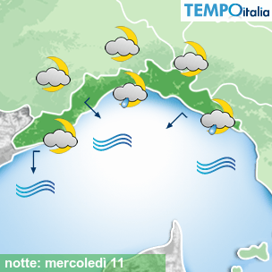 Mappa notte per la giornata del 2026-03-11