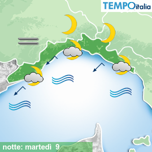 Mappa notte per la giornata del 2026-06-09