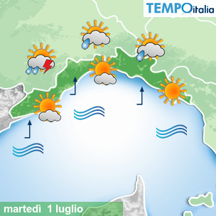 Mappa Giornaliera per la giornata di mercoledì 16 marzo