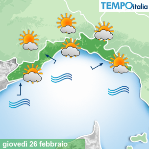 Mappa Giornaliera per la giornata di mercoledì 16 marzo