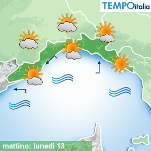 Mappa mattino per la giornata del 2025-10-13