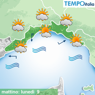 Mappa mattino per la giornata del 2026-03-09