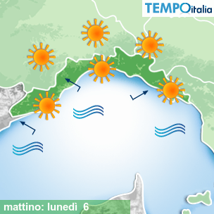 Mappa mattino per la giornata del 2026-07-06