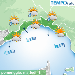 Mappa pomeriggio per la giornata del 2025-07-01