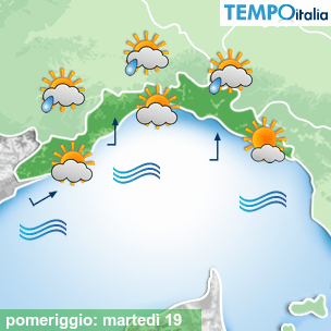 Mappa pomeriggio per la giornata del 2025-08-19