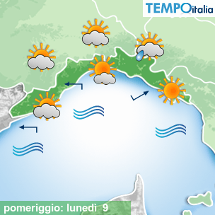 Mappa pomeriggio per la giornata del 2026-03-09