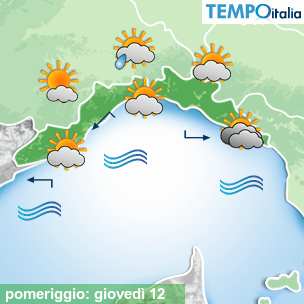 Mappa pomeriggio per la giornata del 2026-03-12