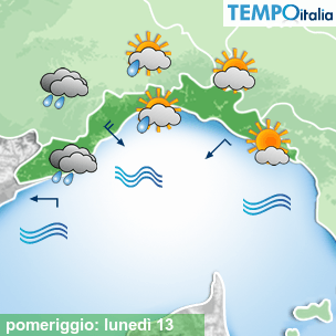 Mappa pomeriggio per la giornata del 2026-04-13