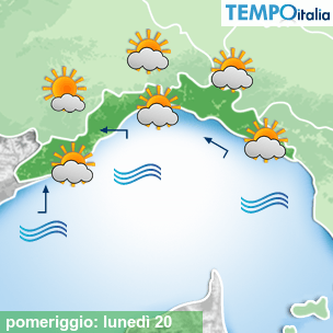 Mappa pomeriggio per la giornata del 2026-04-20