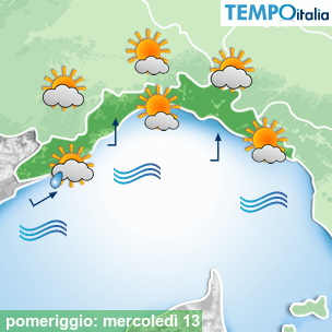 Mappa pomeriggio per la giornata del 2026-05-13