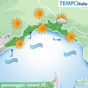 Mappa pomeriggio per la giornata del 2026-05-25
