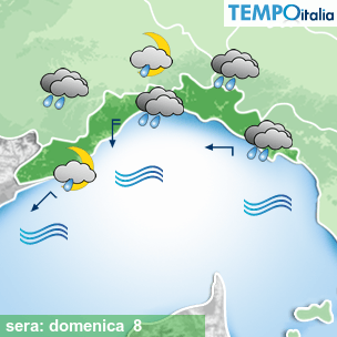 Mappa sera per la giornata del 2026-02-08