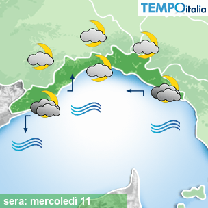 Mappa sera per la giornata del 2026-02-11