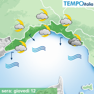 Mappa sera per la giornata del 2026-02-12
