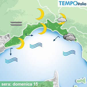 Mappa sera per la giornata del 2026-02-15