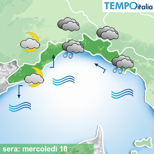 Mappa sera per la giornata del 2026-02-18