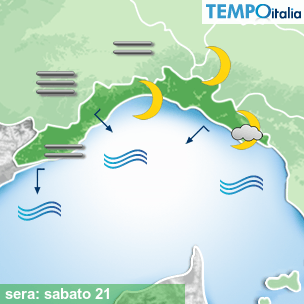 Mappa sera per la giornata del 2026-02-21