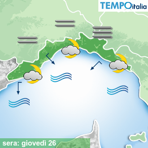 Mappa sera per la giornata del 2026-02-26