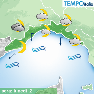 Mappa sera per la giornata del 2026-03-02