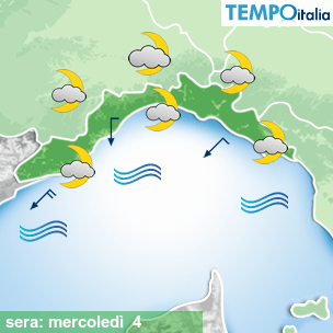 Mappa sera per la giornata del 2026-03-04