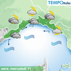 Mappa sera per la giornata del 2026-03-11