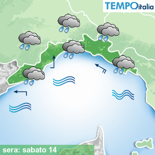 Mappa sera per la giornata del 2026-03-14
