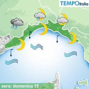 Mappa sera per la giornata del 2026-03-15