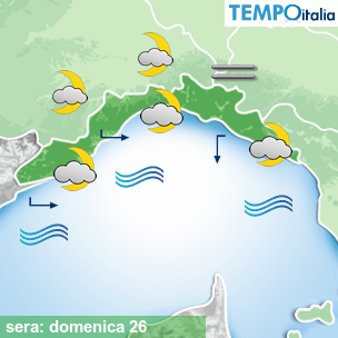 Mappa sera per la giornata del 2026-04-26