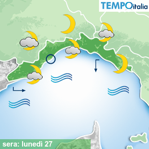 Mappa sera per la giornata del 2026-04-27